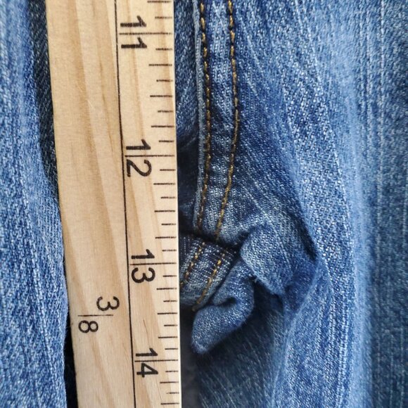 Wrangler Jeans Mens Size 42X34 Blue Slim Straight Retro Stretch Denim - Picture 8 of 13